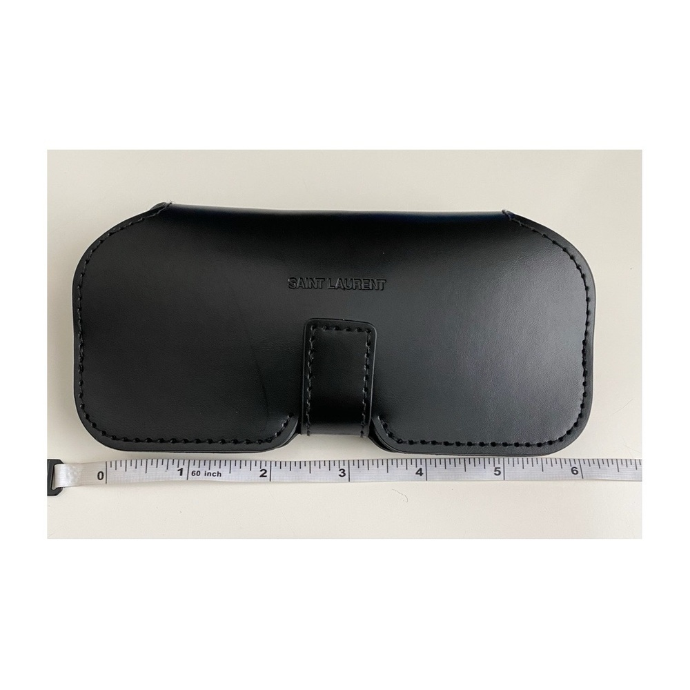 Saint Louis Crystal Black Sunglasses Case with Snap Tab